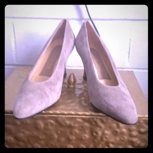 COPY - TAN SUEDE EVAN PICONE HEELS .....